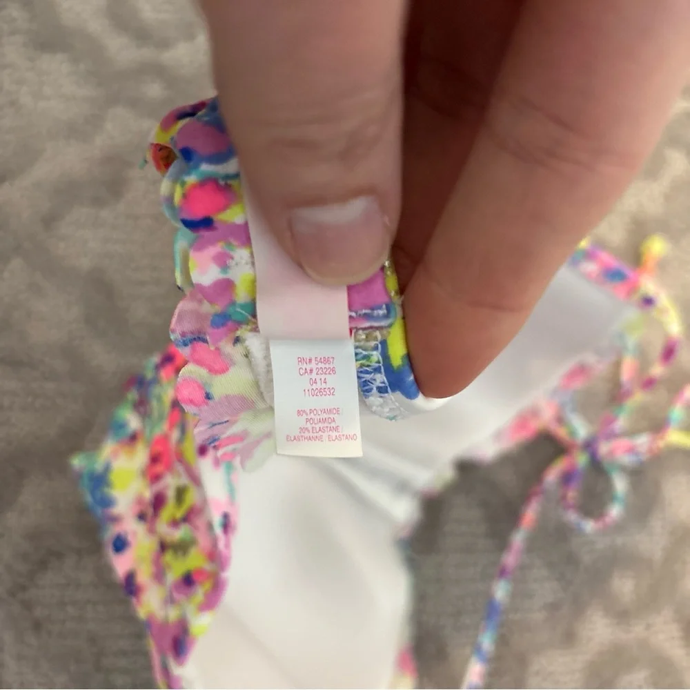 Victorias Secret The Flirt Ruched Bandeau Bikini Top Getaway Halter 32C Sexy - Picture 6 of 6